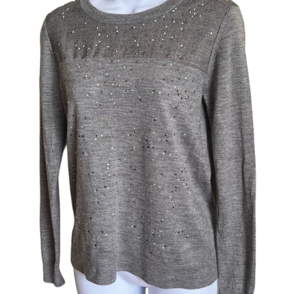 J. Crew Gray Crew Neck Sweater